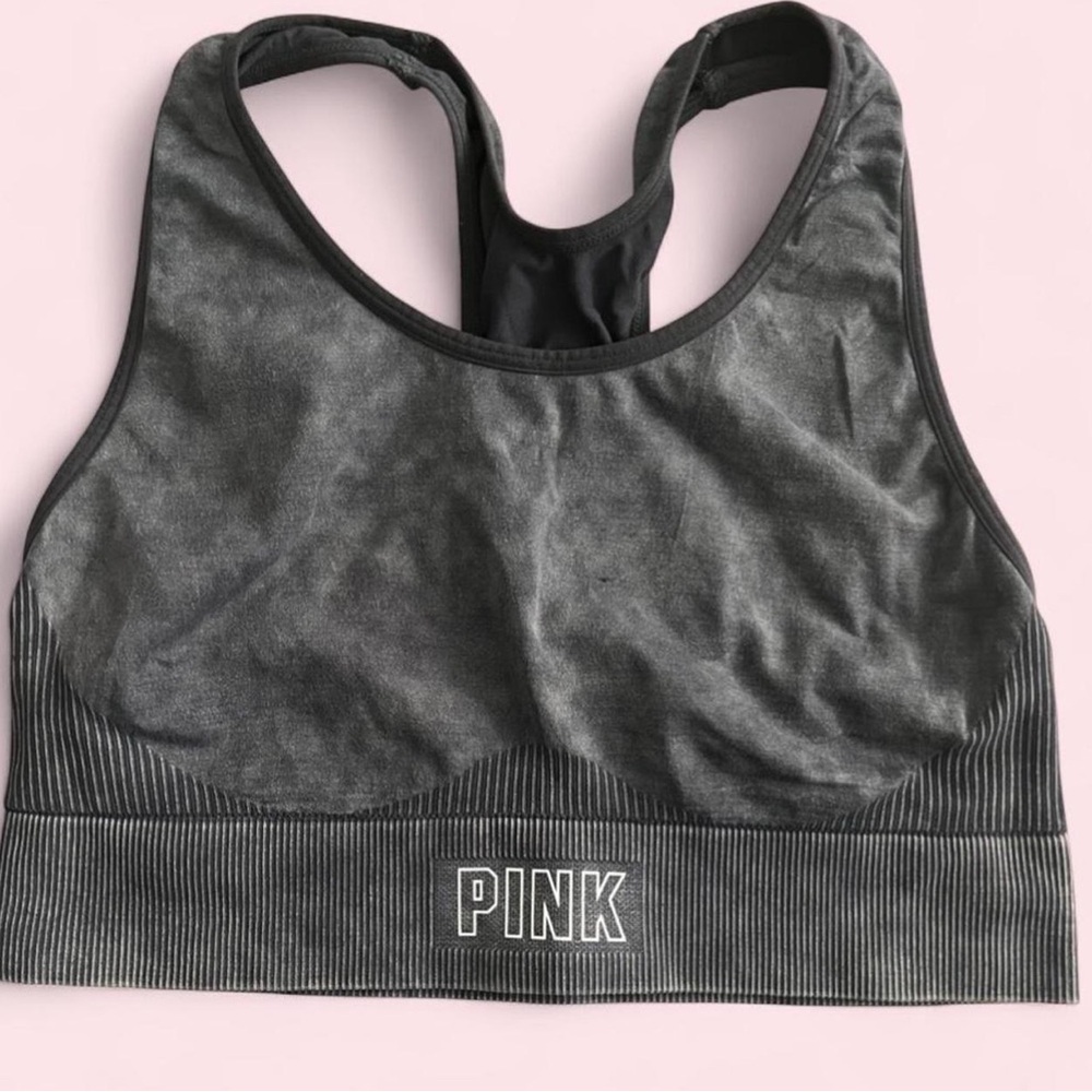 PINK Victoria's Secret Seamless Racerback Sports Bra